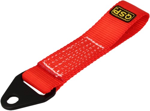 QSP Heavy Duty Towhook strap 2 - 30cm - Red