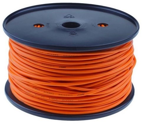 PVC kabel - Montagedraad - Oranje - 0,75 mm² - Haspel 100 meter