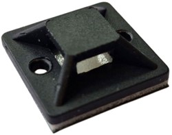 QSP zelfklevende houder voor Tie-wraps tot 4,8 mm breed - 17x17mm (10 stuks)