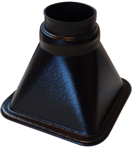 QSP Air inlet - square 130x130mm - connection 63-76mm-2