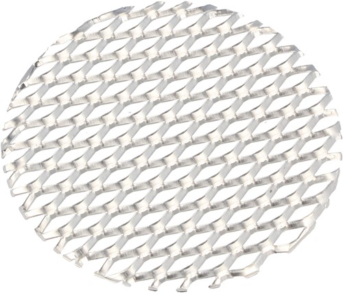QSP luchtinlaat gaas - 76 mm - Zilver