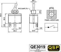 Toggle switch Waterproof - on/off-2