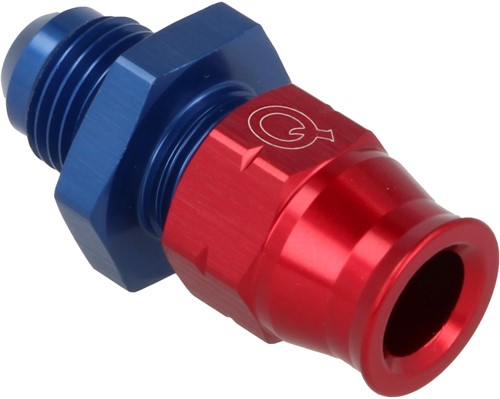 QSP aluminium buis adapter male recht AN6 - 7,94 mm