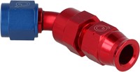 QSP aluminum tube adapter female 45° AN6 - 7.94 mm