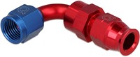 QSP aluminum tube adapter female 90° AN6 - 7.94 mm