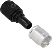 QSP shrink hose adapter PTFE straight AN4
