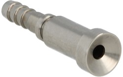 QSP shrink hose adapter concave male stainless steel AN4