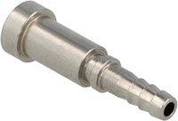 QSP krimp slang adapter concave male RVS AN4-2
