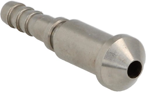 QSP krimp slang adapter convex male RVS AN3