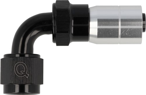 QSP krimp slang adapter 90° AN8-2