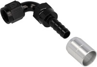 QSP krimp slang adapter 90° AN8