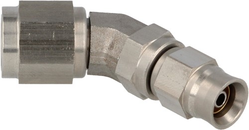 QSP stainless steel brake fitting female / female 45° AN4 - AN3-2