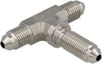 QSP stainless steel bulkhead T-piece AN3