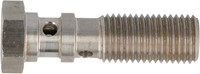 QSP stainless steel banjo bolt double 38.5 mm long AN4-2