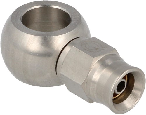 QSP stainless steel banjo eye straight AN4 - 11.2 mm