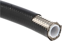 QSP remslang - RVS mantel PTFE - coating zwart - AN3 (3,56mm) - p/m1-2