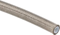 QSP brake hose stainless steel jacket PTFE AN4 coating transparent (4,83mm)