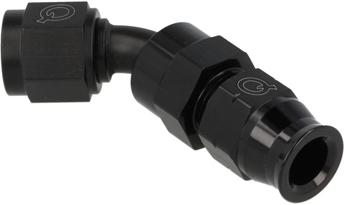 QSP aluminum tube adapter female 45° AN6 - 9.5 mm