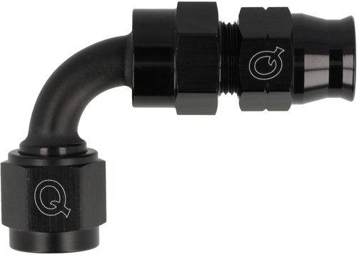 QSP aluminum tube adapter female 90° AN6 - 9.5 mm-3