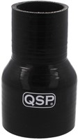 QSP Siliconen slang verloop - 65-60 mm - Zwart