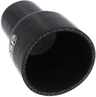 QSP Siliconen slang verloop - 65-60 mm - Zwart-3