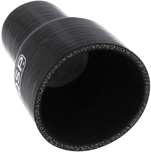QSP Siliconen slang verloop - 65-60 mm - Zwart-3