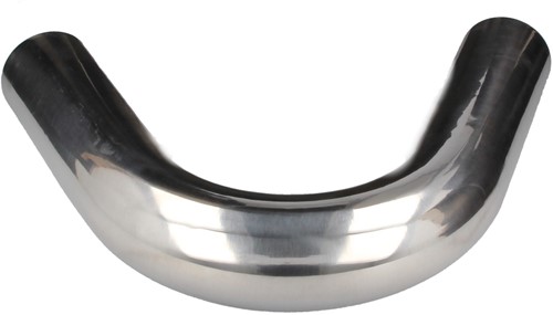QSP aluminum 135° bend - 76 mm - Silver
