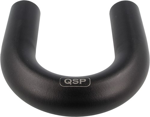 QSP aluminium 180° bocht - 63 mm - Zwart