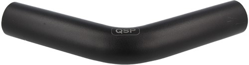 QSP aluminum 45° bend - 89 mm - Black