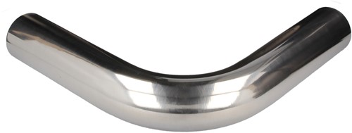 QSP aluminium 90° bocht - 57 mm - Zilver