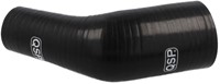 QSP Silicone hose - 45° reducer bend - 70-63 mm - Black