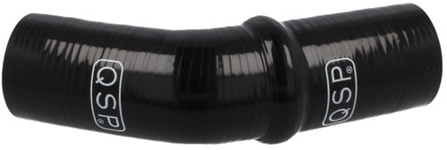 QSP Siliconen balg - 45° bocht - 60 mm - Zwart-2