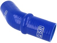 QSP Silicone hump hose - 45° bend - 60 mm - Blue