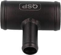 QSP aluminium T-stuk - 51 mm (25 mm aansluiting) - Zwart