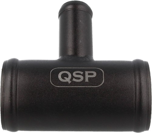 QSP aluminum T-piece - 35 mm (25 mm connection) - Black-3