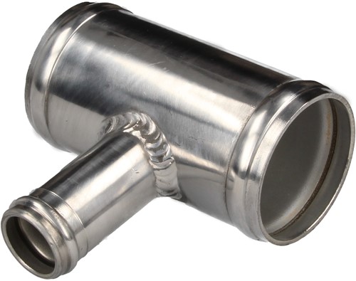 QSP aluminum T-piece - 63 mm (25 mm connection) - Silver