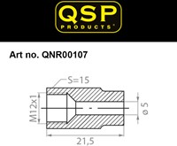 QSP brake swivel - female - M12 x 1.0-3
