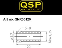 QSP brake swivel - male - M8-3