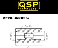 QSP verbinder female - M10 x 1,0 concave-3