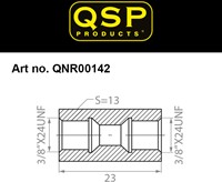 QSP verbinder female - 3/8'' UNF convex-3