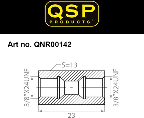 QSP verbinder female - 3/8'' UNF convex-3