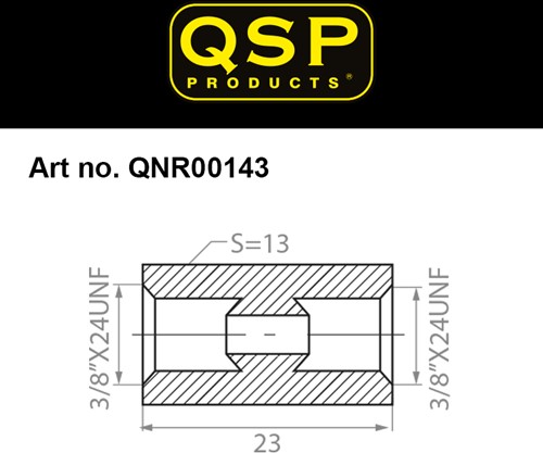 QSP verbinder female - 3/8'' UNF concave-3