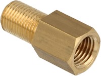 QSP Verloop messing female M10x1 - male 3/8 24UNF