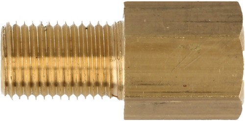 QSP Verloop messing female M10x1 - male 3/8 24UNF-2