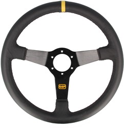 QSP sportstuur leder - 350 mm - diep 70 mm