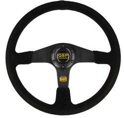 QSP sportstuur suède - 380 mm - vlak