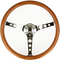 QSP Stuur Hout - 380 mm - 3-spaak - Vlak-3