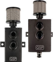 QSP Aluminum oil catch tank - Baffled