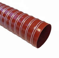 Silicone air hose - 152 mm - double-layer - Red-2