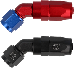 QSP hose adapter lightweight straight 45° forged